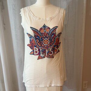 Lucky Brand “Lucky Lotus” graphic tank, XS